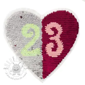 Šljokice obostrane Heart 23