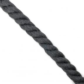 Pamučna vrpca 2,5 cm dark grey