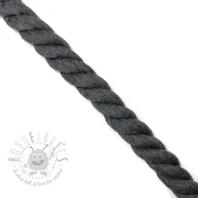 Pamučna vrpca 2,5 cm dark grey