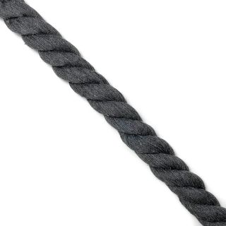 Pamučna vrpca 2,5 cm dark grey