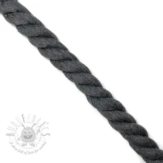 Pamučna vrpca 2,5 cm dark grey