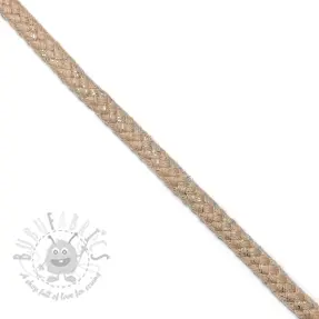 Lurex uže 10 mm beige