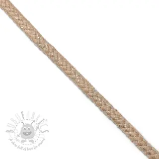 Lurex uže 10 mm beige
