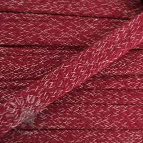 Pamučna vrpca ravna 15 mm melange red
