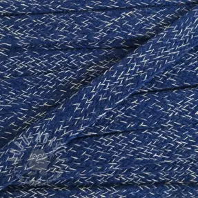 Pamučna vrpca ravna 15 mm melange navy
