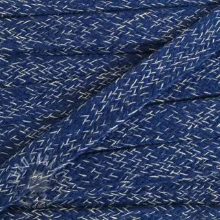 Pamučna vrpca ravna 15 mm melange navy