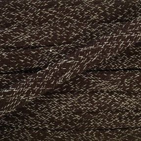 Pamučna vrpca plosnata 15 mm melange choco
