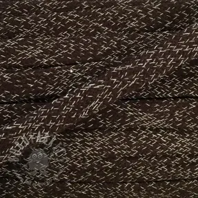 Pamučna vrpca ravna 15 mm melange choco