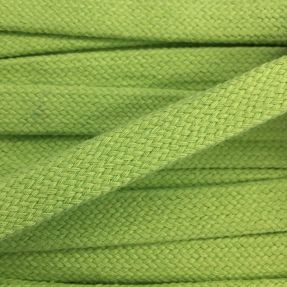 Bavlnená šnúra plochá 15 mm lime
