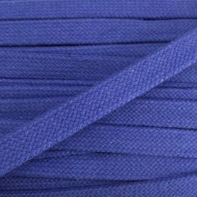 Bavlnená šnúra plochá 15 mm cobalt
