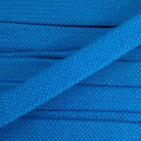 Bavlnená šnúra plochá 15 mm blue