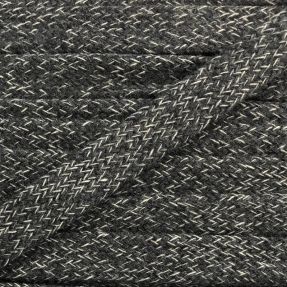 Pamučna vrpca plosnata 13 mm melange dark grey