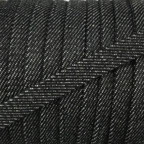 Pamučna vrpca plosnata 10 mm Denim black