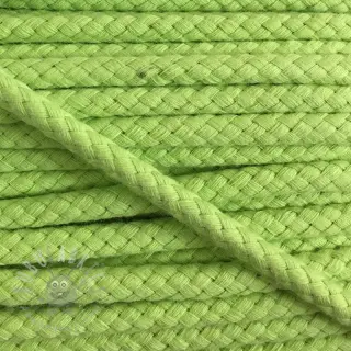 Pamučna upletena vrpca 8 mm lime