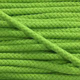 Pamučna upletena vrpca 8 mm dark lime