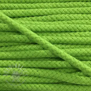 Pamučna upletena vrpca 8 mm dark lime