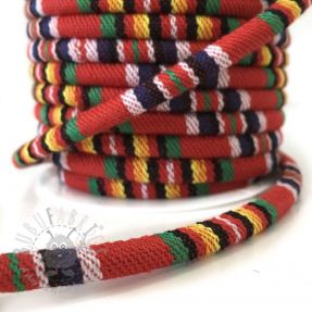 Pamučna vrpca 5 mm Aztec red