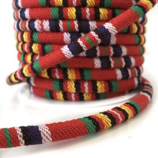 Pamučna vrpca 5 mm Aztec red