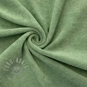 Elastični frotir old green