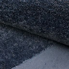 Umjetno krzno LUREX SILVER navy
