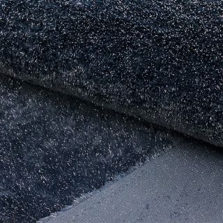 Umjetno krzno LUREX SILVER navy