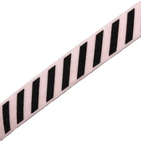 Kosa guma STRIPE 20 mm light pink