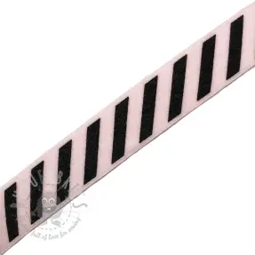 Kosa guma STRIPE 20 mm light pink
