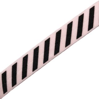 Kosa guma STRIPE 20 mm light pink