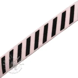 Kosa guma STRIPE 20 mm light pink
