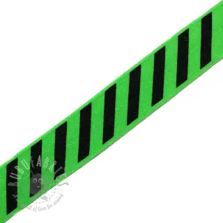 Kosa guma STRIPE 20 mm green