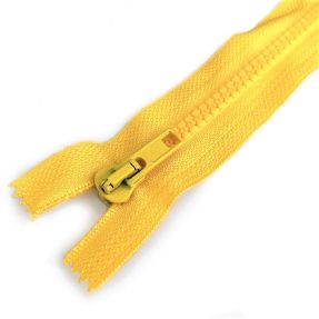 Plastični jakna zatvarač razdjelni 70 cm yellow
