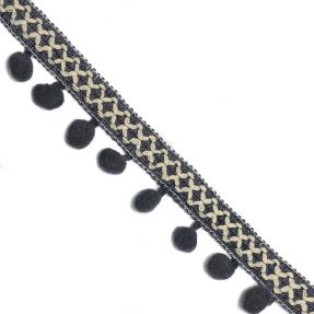 Pompom CROSS dark grey