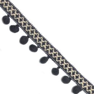Pompom CROSS dark grey