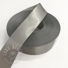 Saten vrpca obostrana 25 mm middle grey