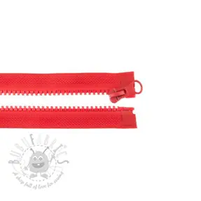 Rajsferšlus deljivi 75 cm red