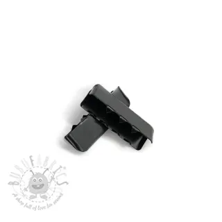 Metalni završetak trake 25 mm black