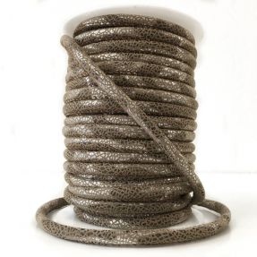 Semiš uzica Glitter taupe