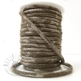 Semiš uzica Glitter taupe