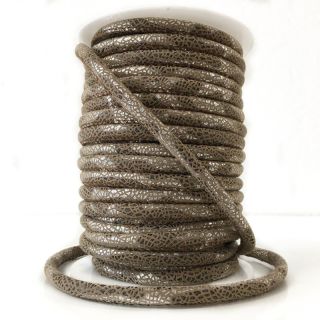 Semiš uzica Glitter taupe