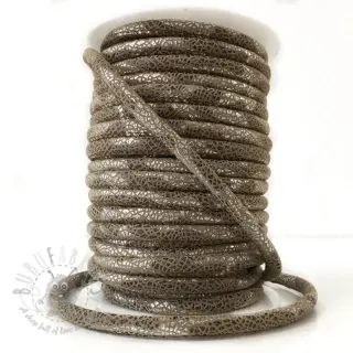 Semiš uzica Glitter taupe