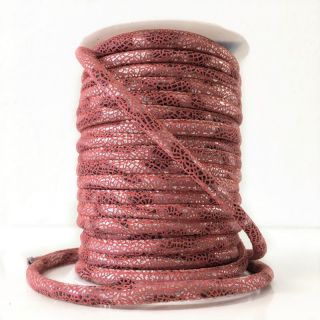 Semiš užadica Glitter old pink