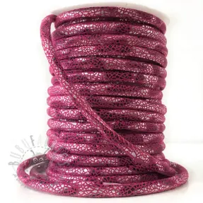 Semiš uzica Glitter fuchsia