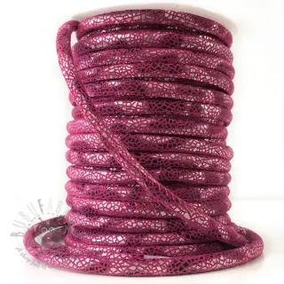 Semiš uzica Glitter fuchsia