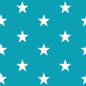 Bavlnená látka Stars turquoise