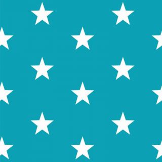 Pamučna tkanina Stars turquoise