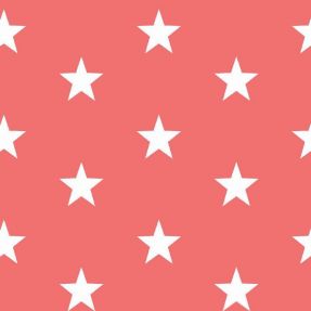 Pamučna tkanina Stars coral