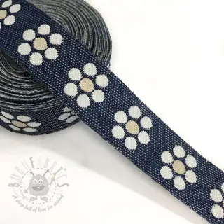 Traka Jeans cvijeće beige