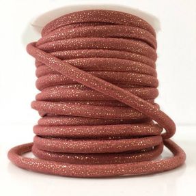 Kožna vrpca Luxe old rose