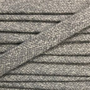 Pamučna vrpca plosnata 13 mm melange light grey