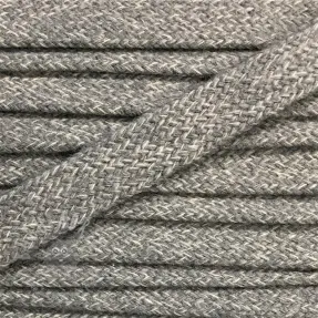 Pamučna vrpca plosnata 13 mm melange light grey